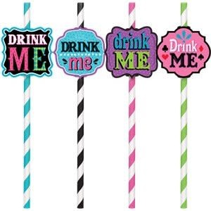 Mad Tea Party Paper Straws