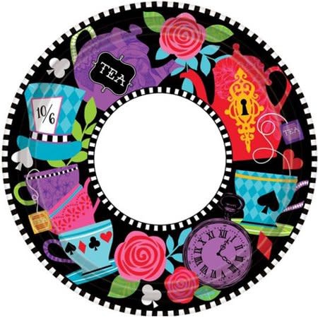 Mad Tea Party Dinner Paper Plates (8ct)