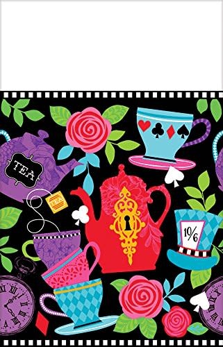 Mad Tea Party Plastic Tablecover