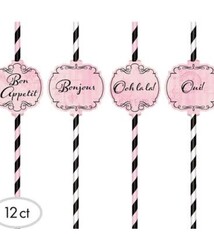 Day in Paris Paper Straws (12 ct.)