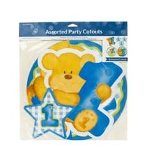 Bears 1st Birthday - Boy Cutout Assortment