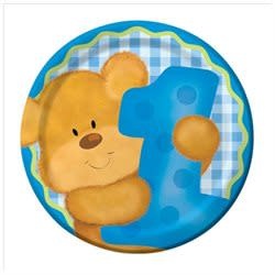 Bears 1st Birthday - Boy 7" Lunch Plates