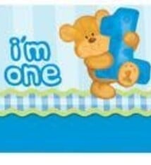 Bears 1st Birthday - Boy Invitation, Gatefold