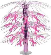 Pink Ribbon Cascade Centerpiece