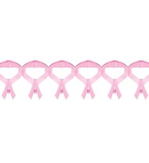 Pink Ribbon Garland- 9' x 12'
