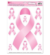 Pink Ribbon Clings