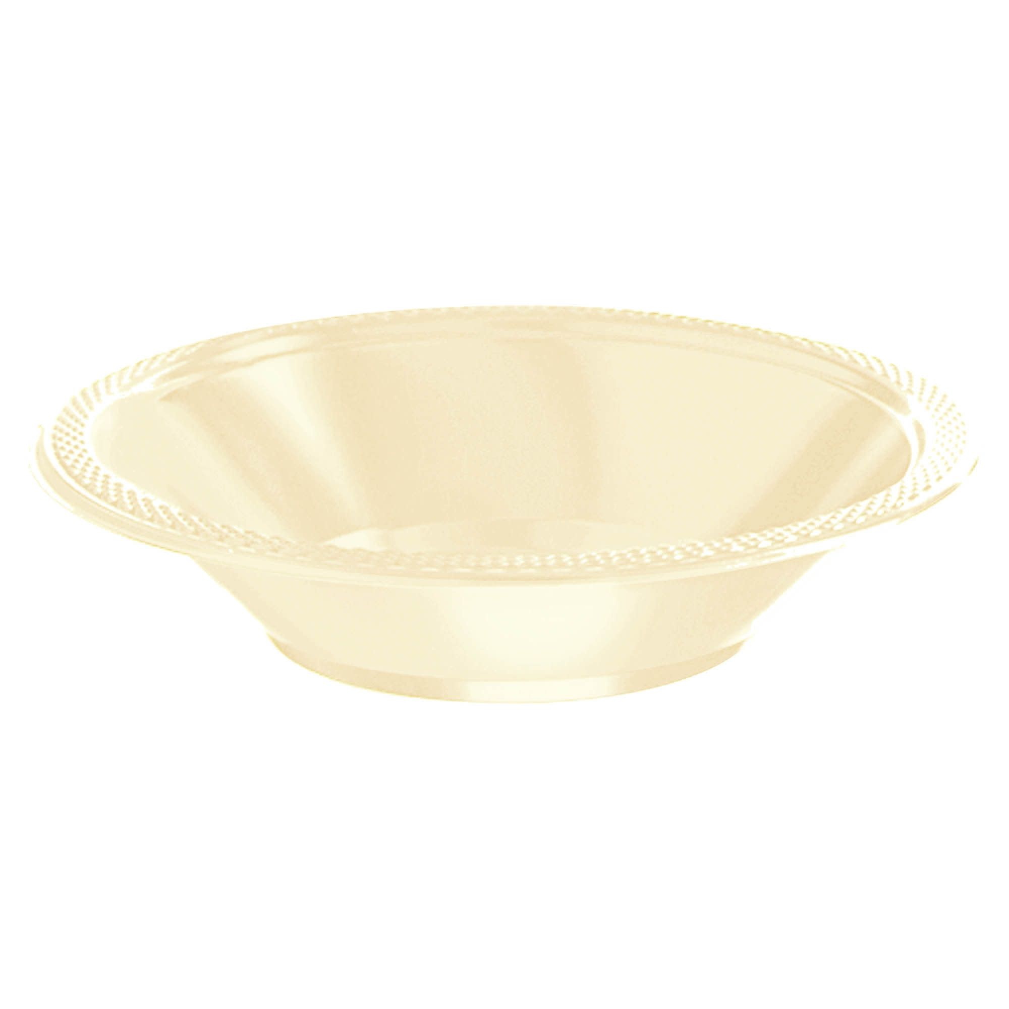 Vanilla Crème Plastic Bowls, 12oz.