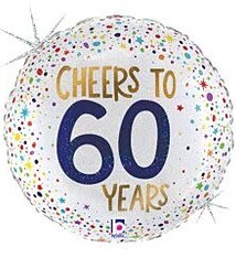 18" Cheers to 60 Years - Holographic - #88