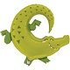 34" Jungle Alligator Shape Mylar Balloon