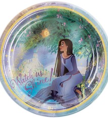 Wish 9" Foil Plates - Hot Stamped