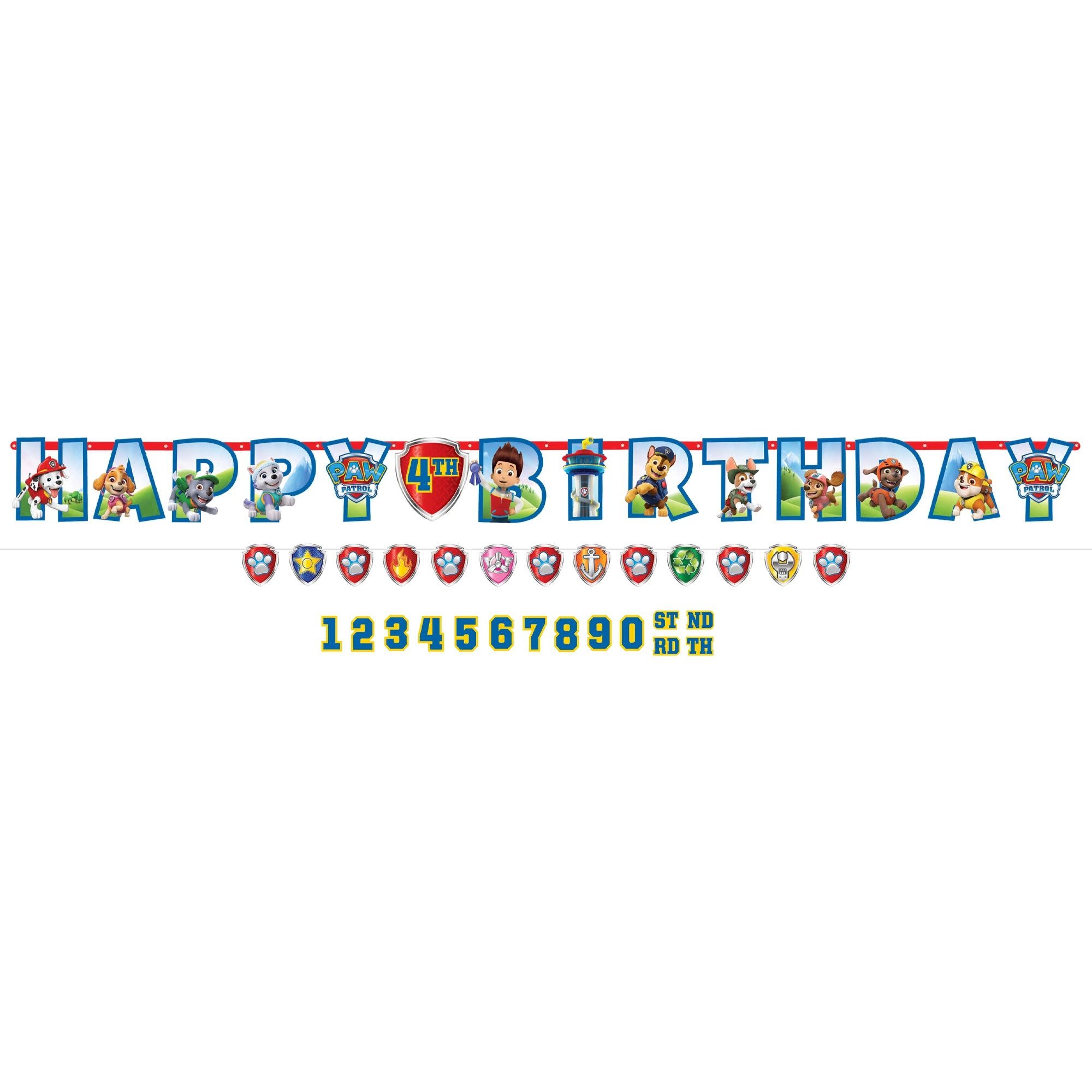 Paw Patrol Personalized Jumbo Letter Banner Kit