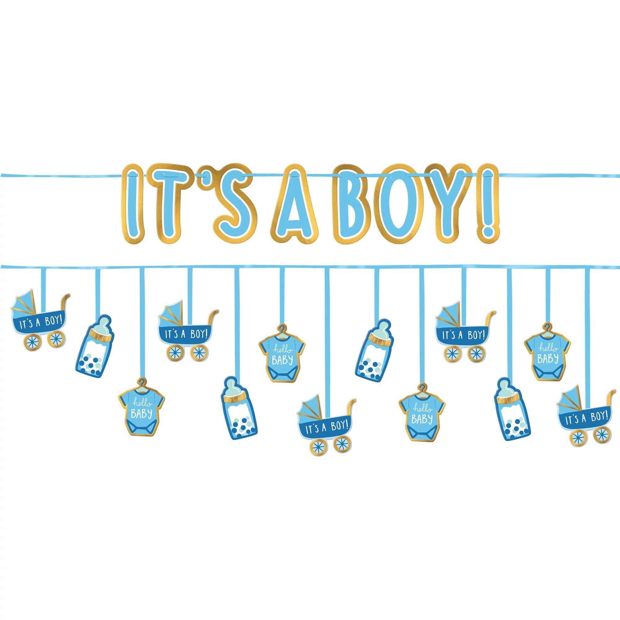 It's A Boy Double Banner Multi-Pack