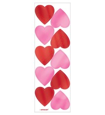 Valentine Foil Heart Stickers
