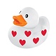 Valentine Rubber Duck White