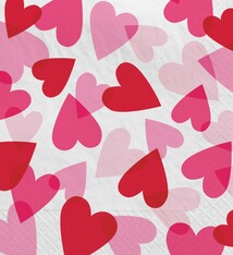 Heart Party Luncheon Napkins
