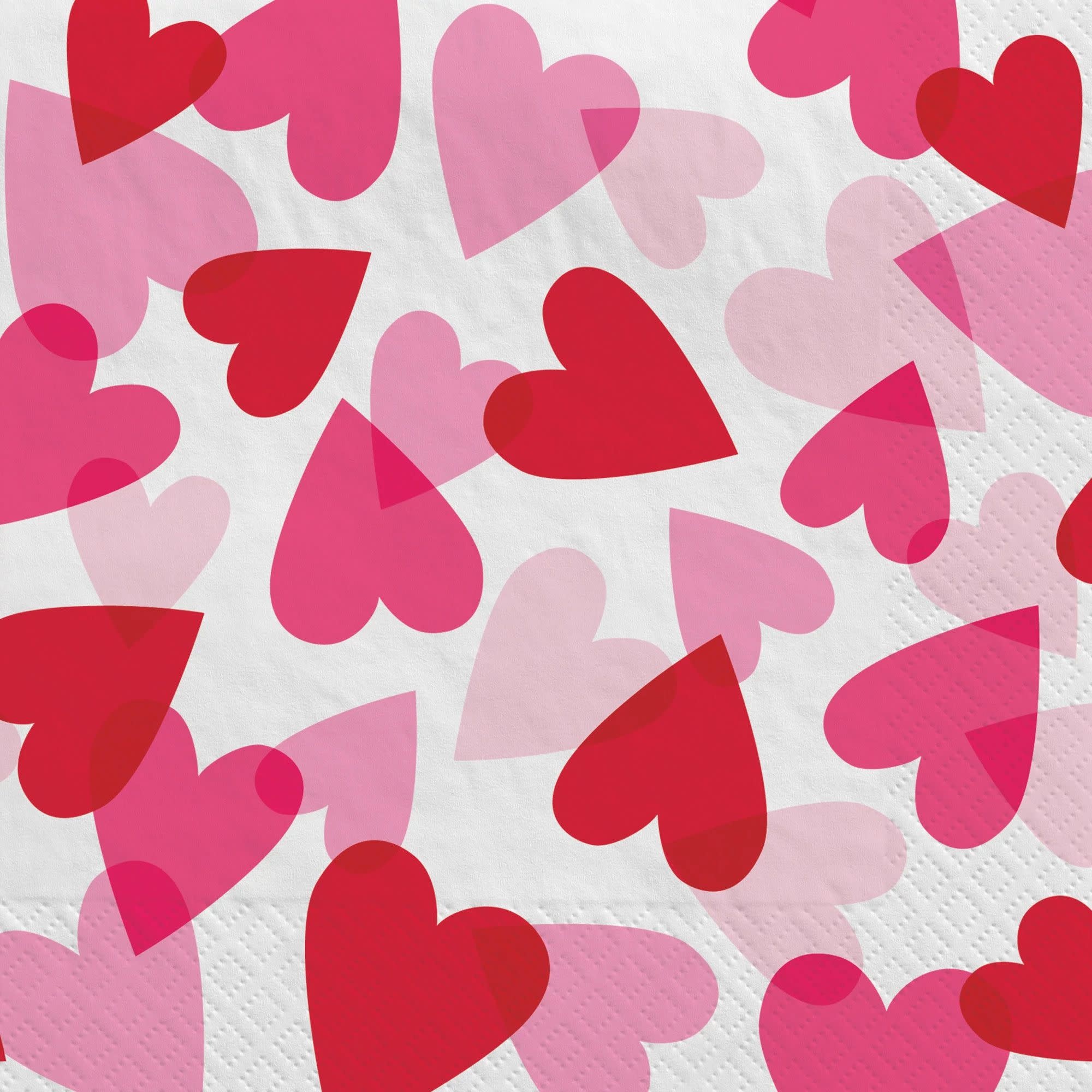 Heart Party Luncheon Napkins