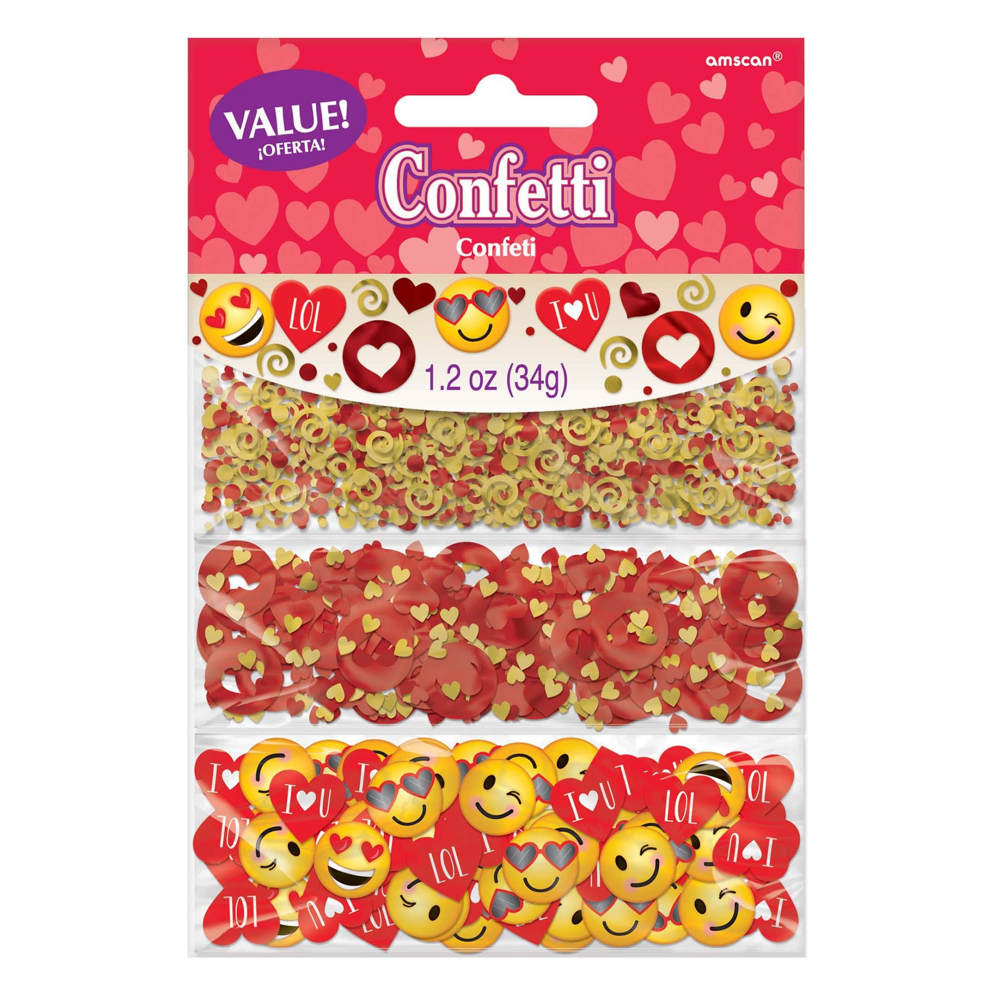 Valentine's Emoji Confetti