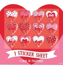 Valentine's Sticker Sheet- Hearts