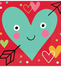 I Heart Face You Beverage Napkins