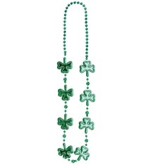 Electroplated Shamrock Bead Necklace