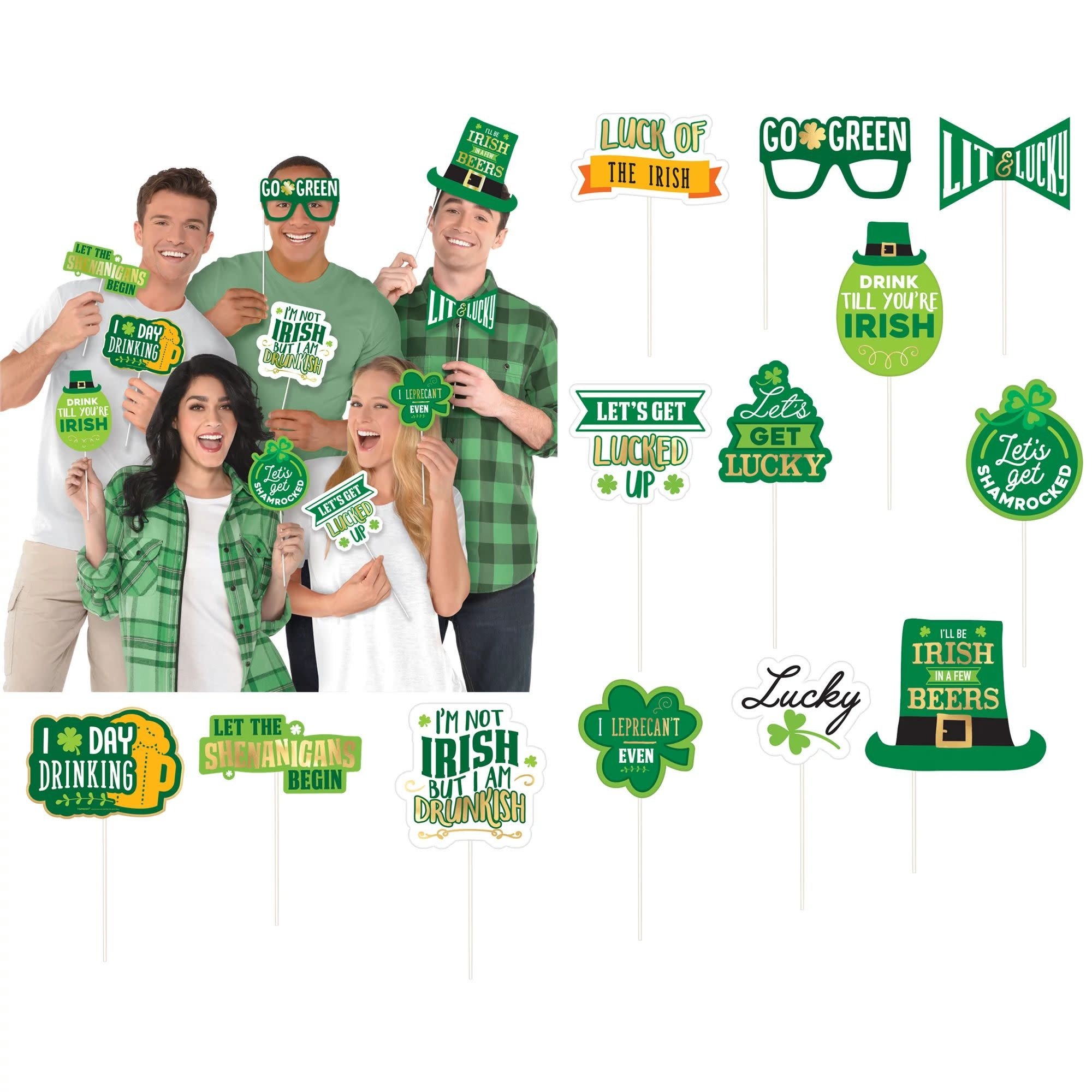 St. Patrick's Day Fun Phrases Photo Props