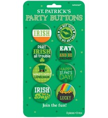 St. Patrick's Day Party Buttons