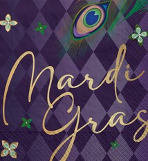Mardi Gras Masquerade Luncheon Napkins