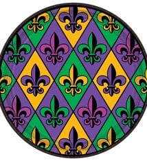 Fleur De Lis Round Plates, 7"