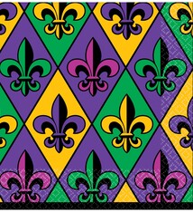 Fleur De Lis Beverage Napkins