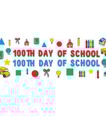 100th Day Of School Foam Stickers