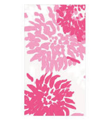 Chrysanthemum Raspberry Guest Towel - package of 15