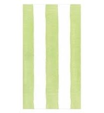 Cafe Stripe Lime Paper Linen Guest Towels -12 per package