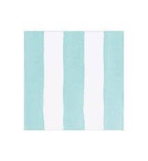Cafe Stripe Aqua Paper Linen Luncheon Napkin -15 per package