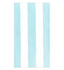 Cafe Stripe Aqua Paper Linen Guest Towels -12 per package