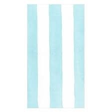 Cafe Stripe Aqua Paper Linen Guest Towels -12 per package