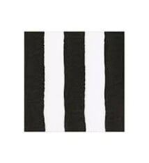Cafe Stripe Black Paper Linen Cocktail Napkin - package of 15