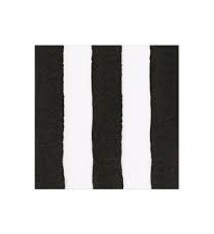 Cafe Stripe Black Paper Linen Luncheon Napkin - package of 15
