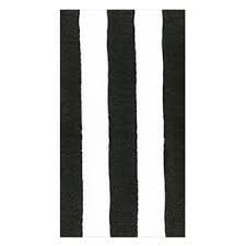 Cafe Stripe Black Paper Linen Guest Towels -12 per package