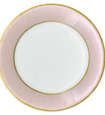 Watercolor Petal Pink Luxury Paper Dinner Plates - package of 8