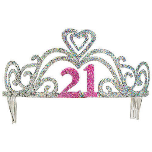Glitter 21st Birthday Tiara