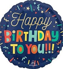 17" Bright Birthday Blocks - #7