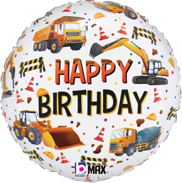 18" Construction Equipment Birthday - #45