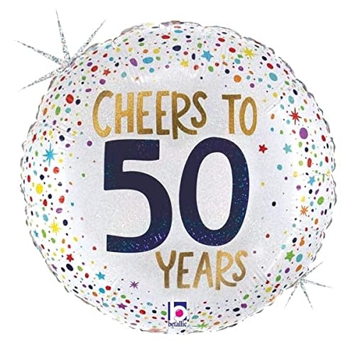 18" Cheers to 50 Years - Holographic - #84