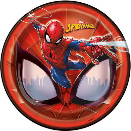 Spider-Man 9" Paper Plates (8 Count)