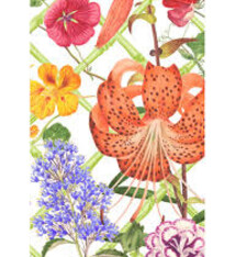 Floral Trellis Guest Towel Napkins - 15 Per Package