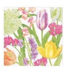 Spring Flower Show Paper Cocktail Napkins - 20 Per Package