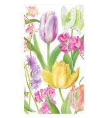 Spring Flower Show Guest Towel Napkins - 15 Per Package