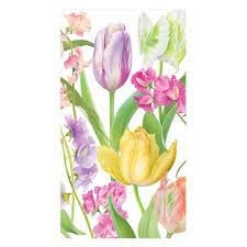 Spring Flower Show Guest Towel Napkins - 15 Per Package