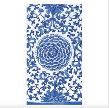 Indigo Garden Blue/White Guest Towel - package of 15