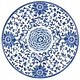 Indigo Garden Blue/White Paper Dinner Plates - package of 8